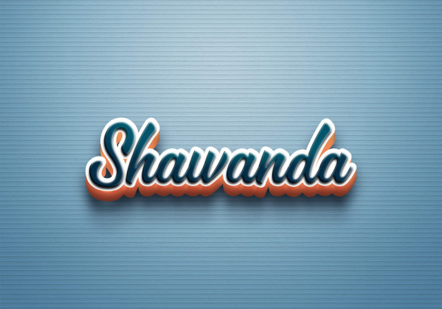 Free photo of Cursive Name DP: Shawanda