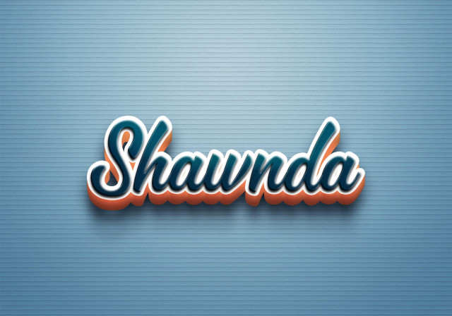 Free photo of Cursive Name DP: Shawnda