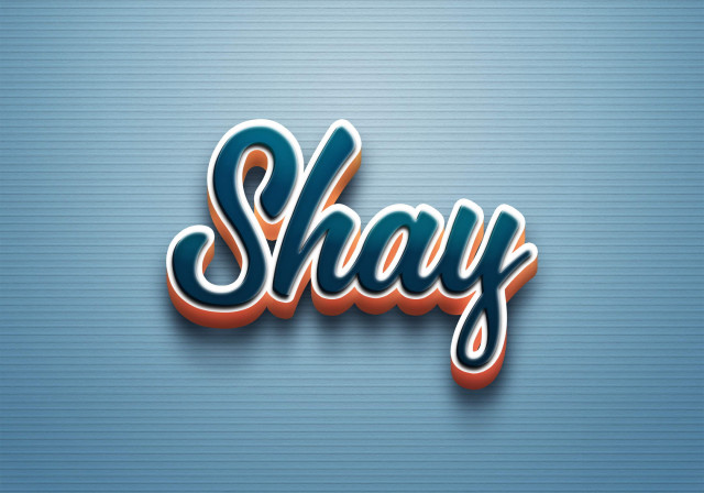 Free photo of Cursive Name DP: Shay