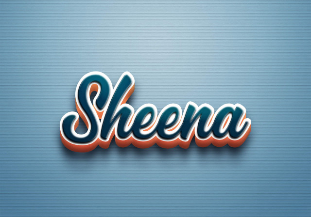 Free photo of Cursive Name DP: Sheena