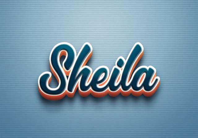 Free photo of Cursive Name DP: Sheila
