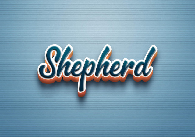 Free photo of Cursive Name DP: Shepherd