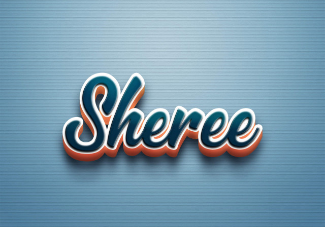 Free photo of Cursive Name DP: Sheree