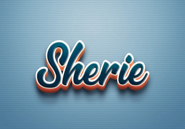 Free photo of Cursive Name DP: Sherie