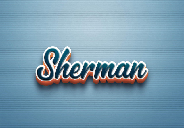 Free photo of Cursive Name DP: Sherman