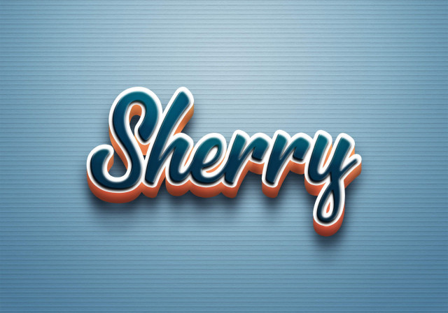 Free photo of Cursive Name DP: Sherry