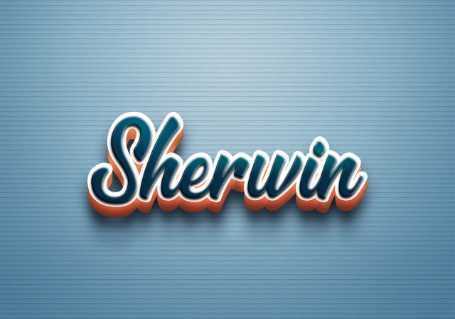 Free photo of Cursive Name DP: Sherwin