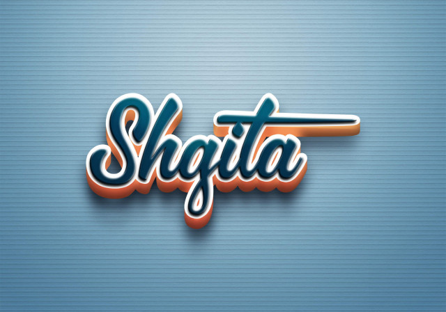 Free photo of Cursive Name DP: Shgita