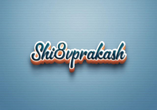 Free photo of Cursive Name DP: Shi8vprakash