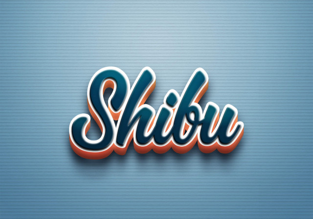 Free photo of Cursive Name DP: Shibu