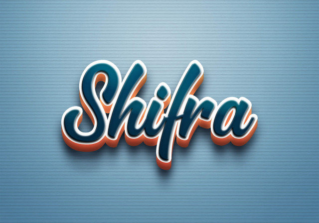 Free photo of Cursive Name DP: Shifra