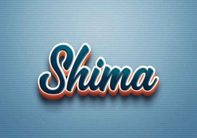 Free photo of Cursive Name DP: Shima