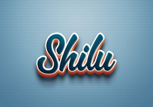 Free photo of Cursive Name DP: Shilu