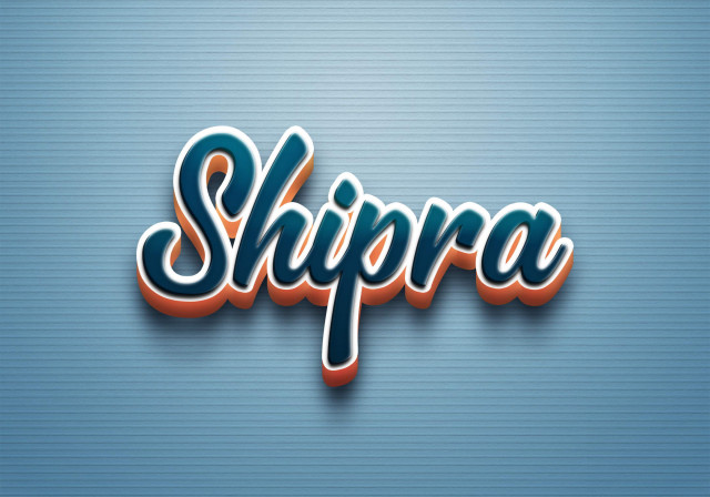 Free photo of Cursive Name DP: Shipra