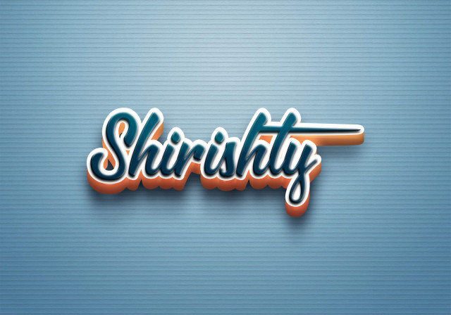 Free photo of Cursive Name DP: Shirishty