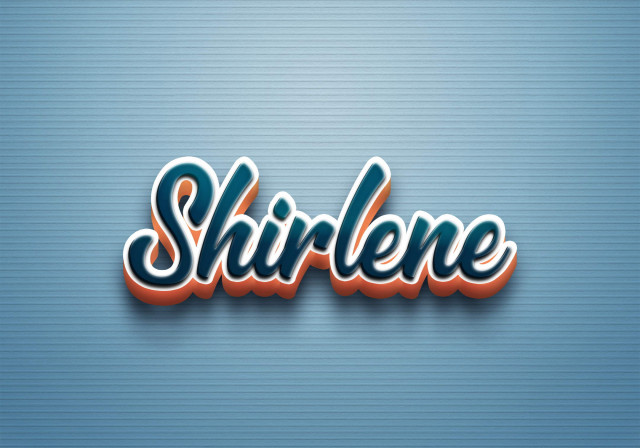 Free photo of Cursive Name DP: Shirlene