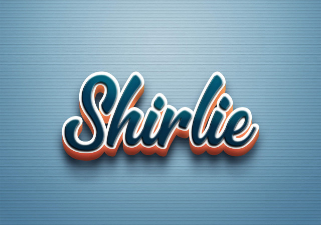 Free photo of Cursive Name DP: Shirlie