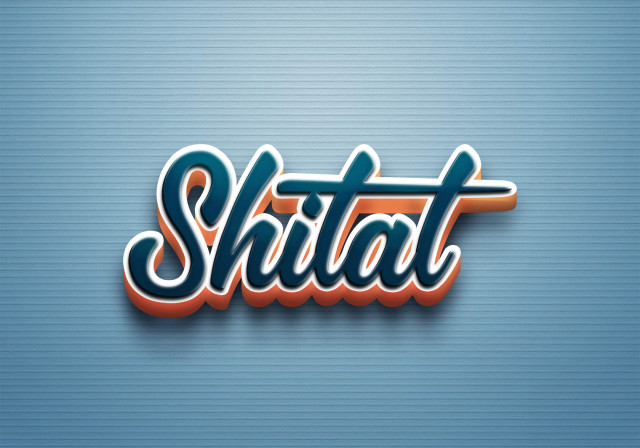 Free photo of Cursive Name DP: Shital