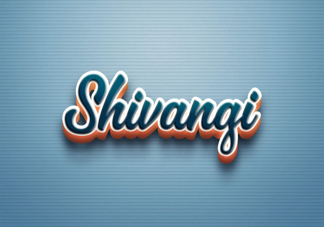 Free photo of Cursive Name DP: Shivangi