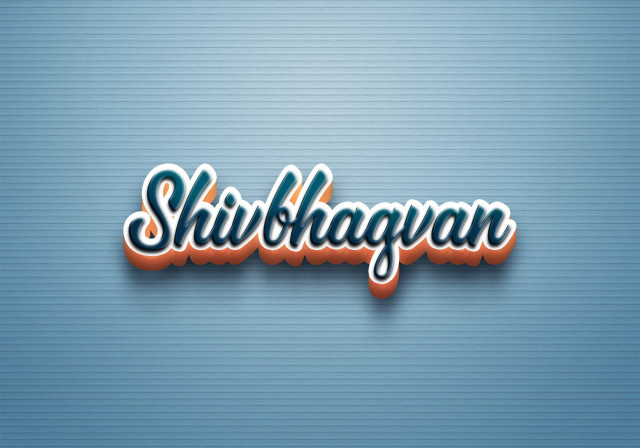 Free photo of Cursive Name DP: Shivbhagvan