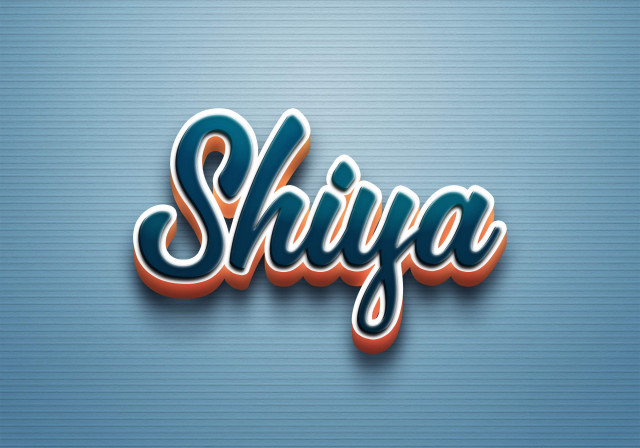 Free photo of Cursive Name DP: Shiya