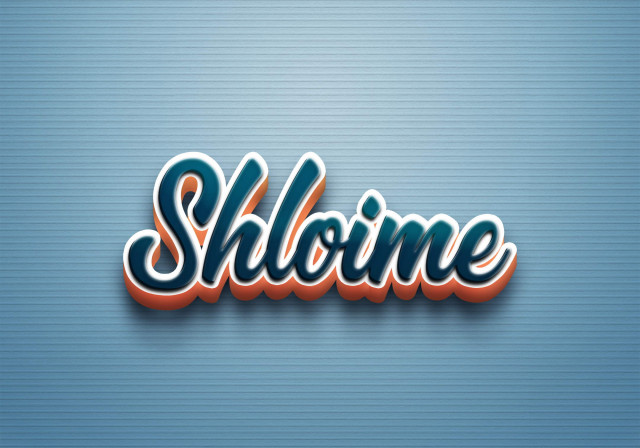 Free photo of Cursive Name DP: Shloime