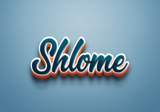 Free photo of Cursive Name DP: Shlome