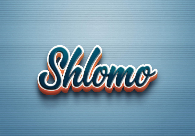 Free photo of Cursive Name DP: Shlomo