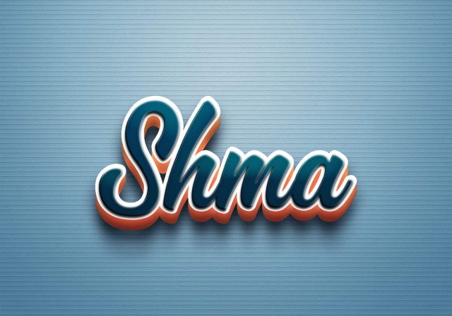 Free photo of Cursive Name DP: Shma