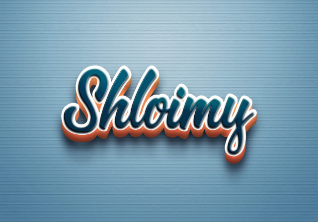 Free photo of Cursive Name DP: Shloimy