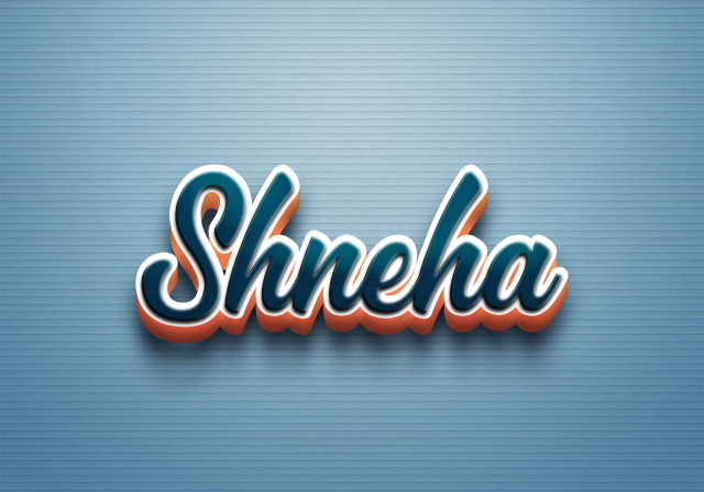 Free photo of Cursive Name DP: Shneha