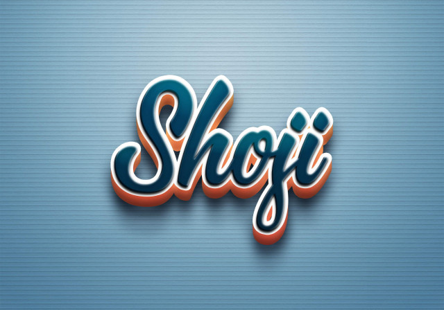 Free photo of Cursive Name DP: Shoji