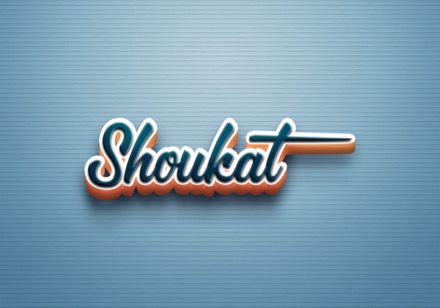 Free photo of Cursive Name DP: Shoukat