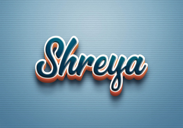 Free photo of Cursive Name DP: Shreya