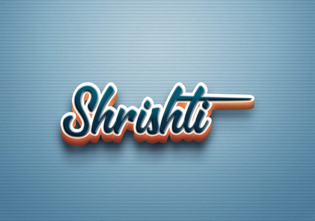 Free photo of Cursive Name DP: Shrishti