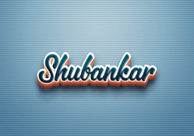 Free photo of Cursive Name DP: Shubankar