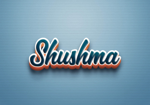 Free photo of Cursive Name DP: Shushma