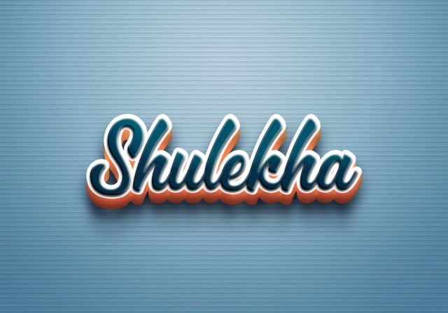 Free photo of Cursive Name DP: Shulekha