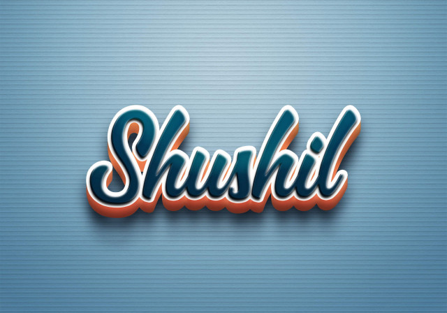 Free photo of Cursive Name DP: Shushil