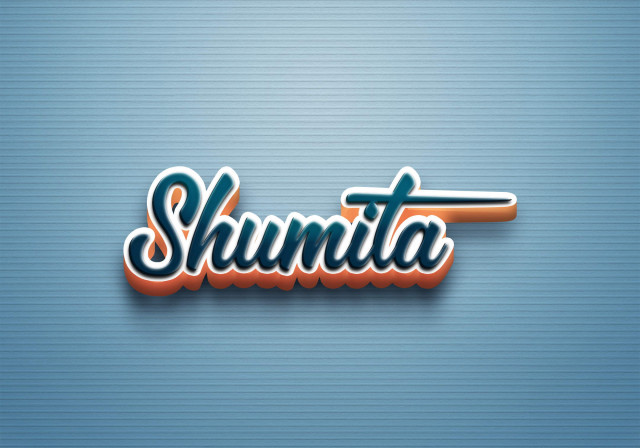 Free photo of Cursive Name DP: Shumita