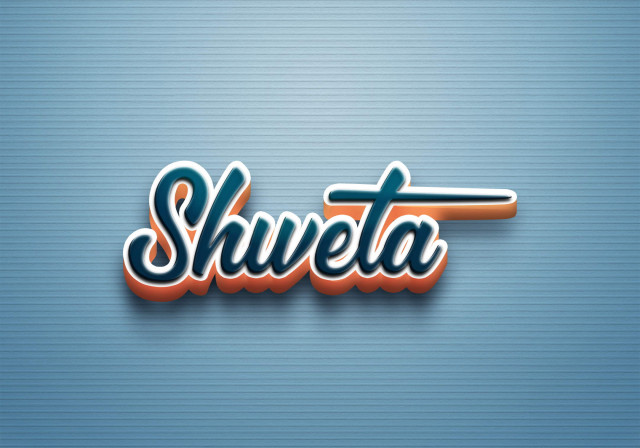 Free photo of Cursive Name DP: Shweta