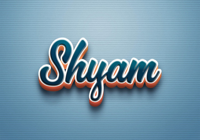 Free photo of Cursive Name DP: Shyam