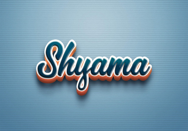 Free photo of Cursive Name DP: Shyama