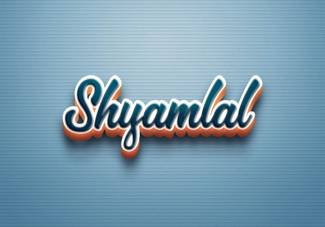 Free photo of Cursive Name DP: Shyamlal