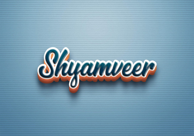 Free photo of Cursive Name DP: Shyamveer