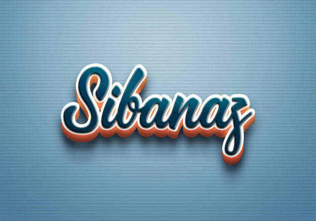 Free photo of Cursive Name DP: Sibanaz