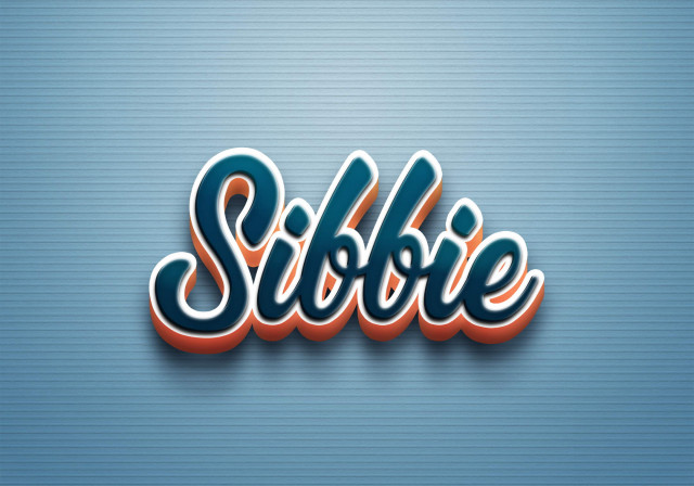 Free photo of Cursive Name DP: Sibbie