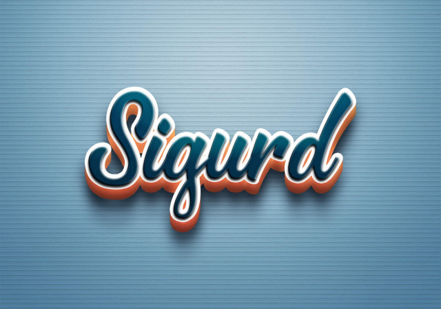 Free photo of Cursive Name DP: Sigurd