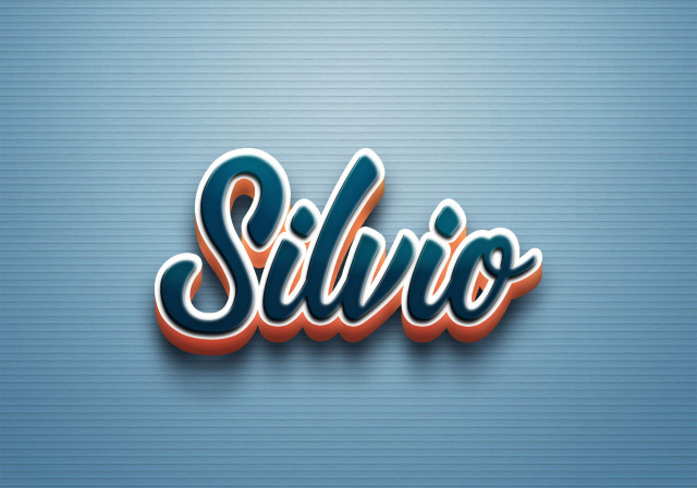 Free photo of Cursive Name DP: Silvio