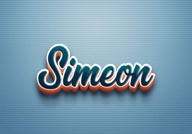 Free photo of Cursive Name DP: Simeon